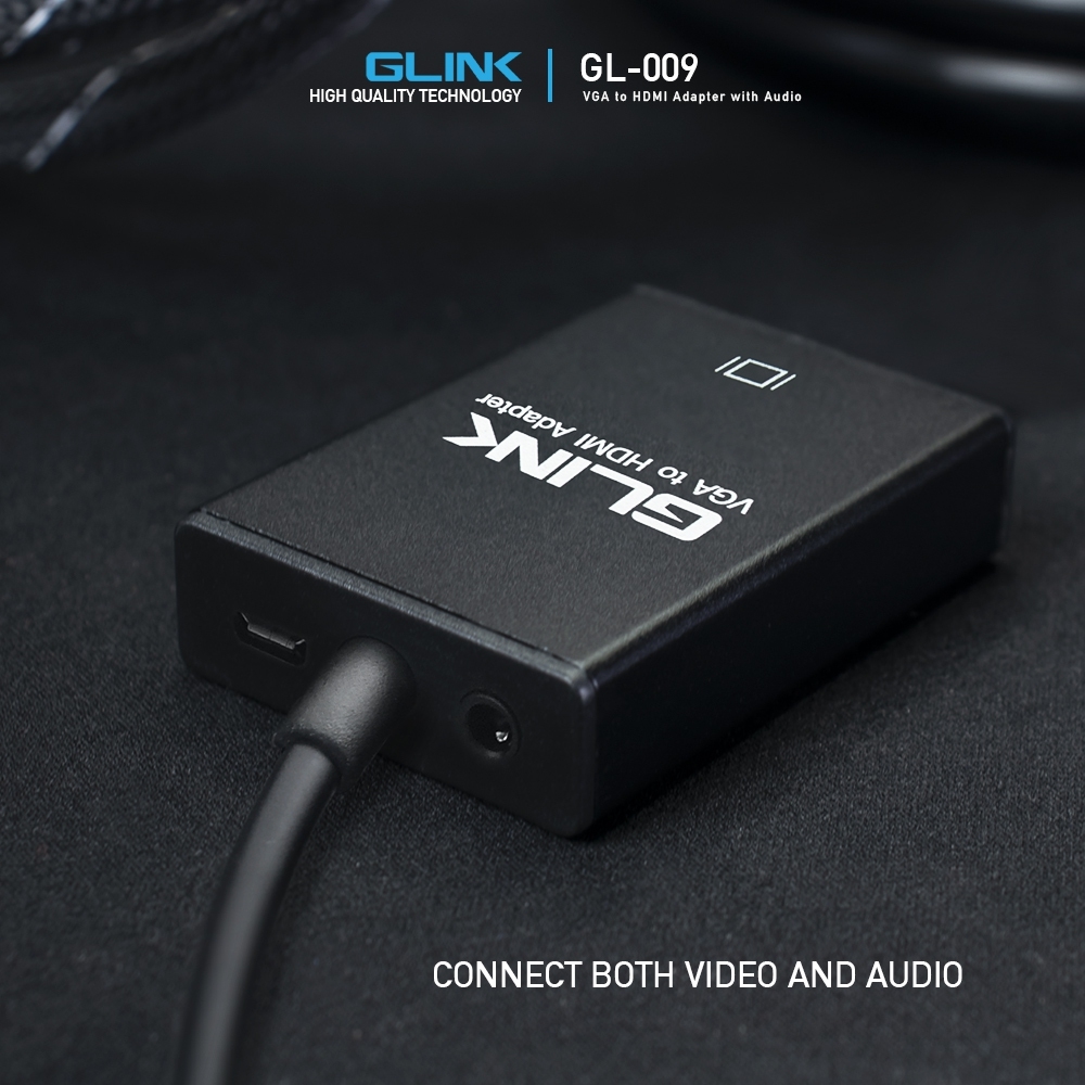 VGA to HDMI Adapter with Audio G-Link GL-009