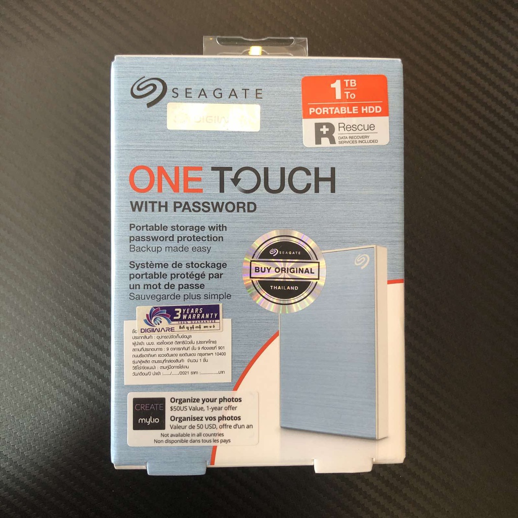 Seagate One Touch With Password 1TB (Black) - External Hard Disk (copy)