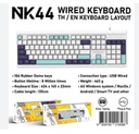 NUBWO NK-44 USB Wired Keyboard (ENG/THAI Layout)