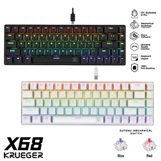 NUBWO KRUEGER X-68 Mechanical Gaming Keyboard