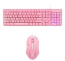 NUBWO SAVITAR NKM 623 Keyboard and Mouse Combo Set (White/Pink)