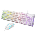 NUBWO SAVITAR NKM 623 Keyboard and Mouse Combo Set (White/Pink)