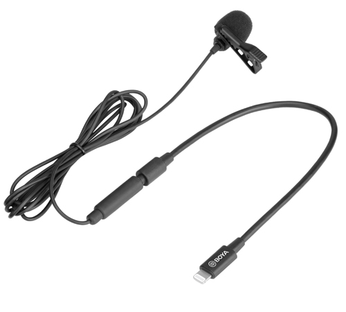 BOYA BY-M2 (Clip-on Lavalier Microphone for iOS devices)