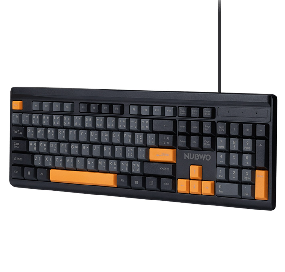 NUBWO NK-44 USB Wired Keyboard (ENG/THAI Layout)