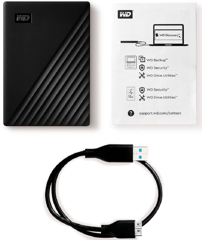 WD My Passport 2TB External Hard Disk(Black)