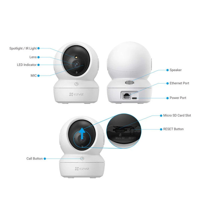 EZVIZ H6C Pro 2K Wifi Camera