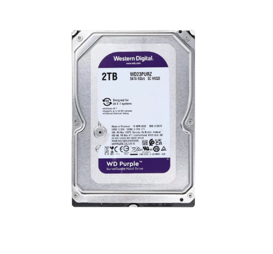 WD 2TB Surveillance HDD SATA3 Purple (WD23PURZ)