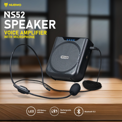 NUBWO NS52 Speaker Voice Amplifier with Microphone