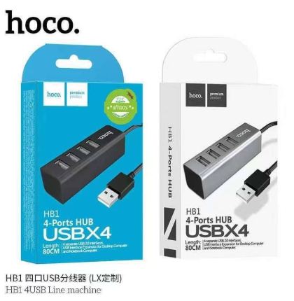 HOCO HB1 4-Ports USB Hub 80cm