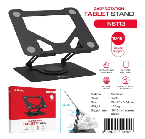 NUBWO NST13 10-18&quot; 360 Rotation Tablet Stand