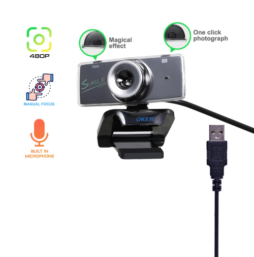 OKER B08Z USB PC WebCam