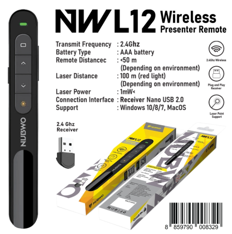 NUBWO Wireless Presenter NWL-012