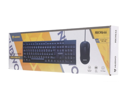 Nubwo NKM646 Wired Keyboard + Mouse Combo Set