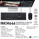Nubwo NKM646 Wired Keyboard + Mouse Combo Set