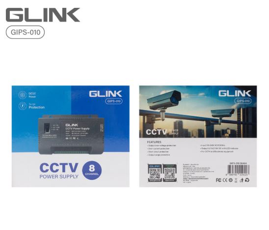 Glink GIPS-010  Power Supply 8Ch CCTV Only