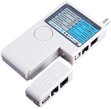 4 in 1 Remote Cable Tester (RJ45, RJ11, BNC, USB)