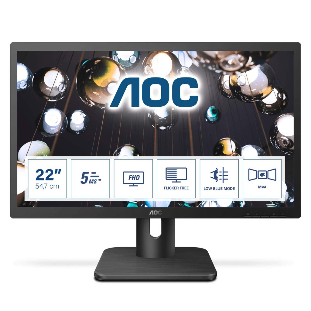 AOC 21.5&quot; Monitor Slim 221 E1 (VGA Only)