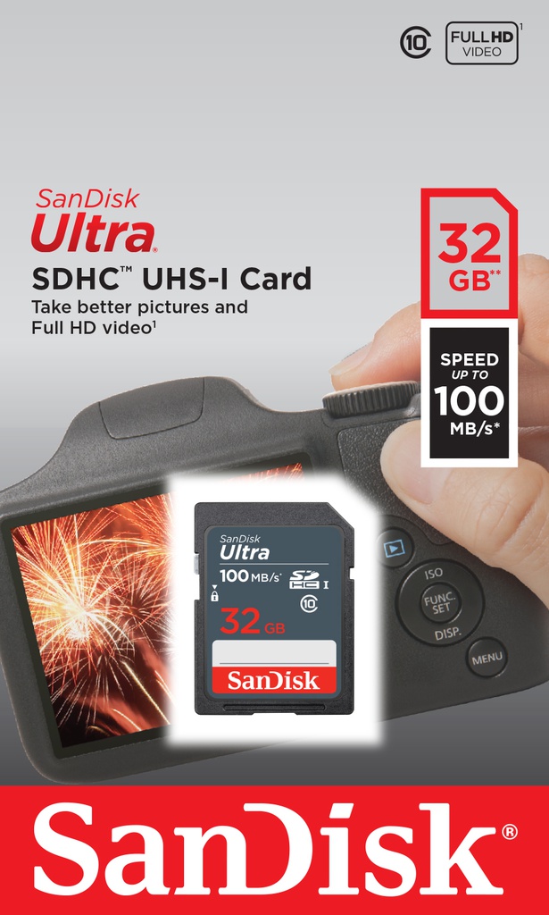 Sandisk Ultra SDHC UHS-I 32GB SD Card 100MB/s