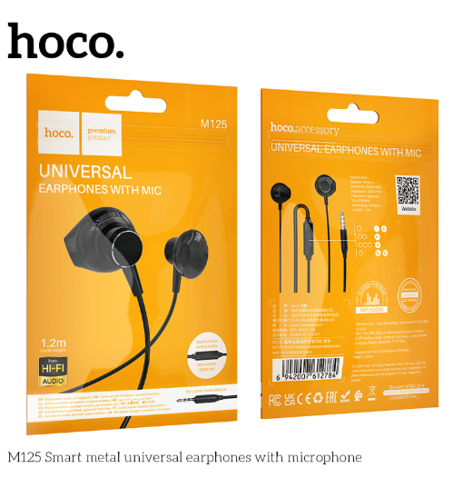 HOCO M-125 Universal Earphone with Mic