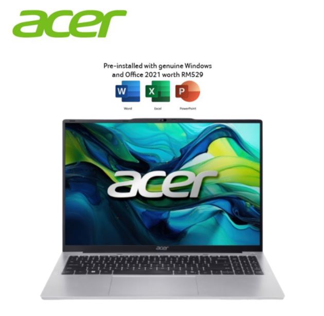 Acer Aspire Lite AL16-52P- 331E (i3,13th,8GB,SSD 512GB,16&quot;) Light Silver