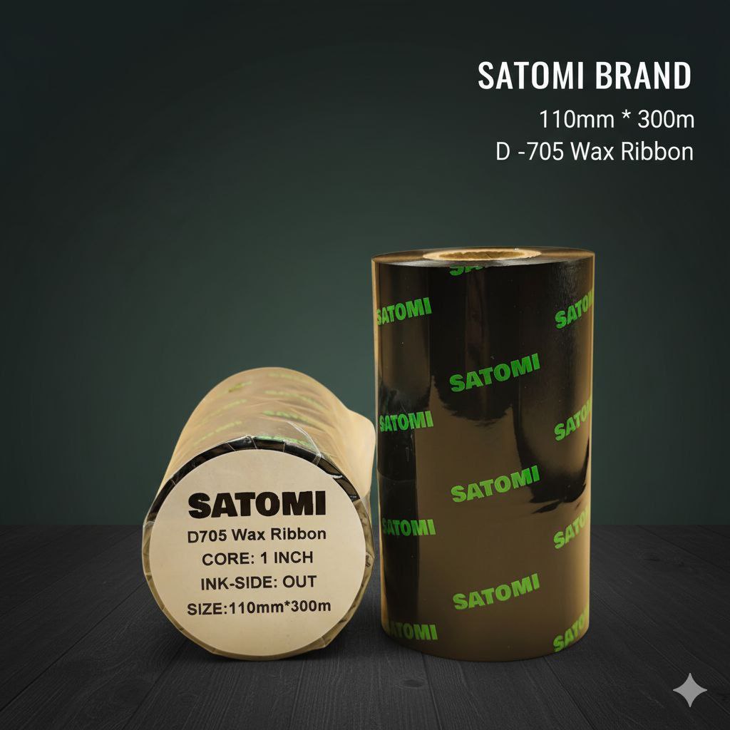 Satomi Barcode Ribbon 110x300 Wax