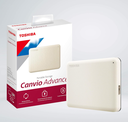 Toshiba Advance External Hard Disk 1TB (White)