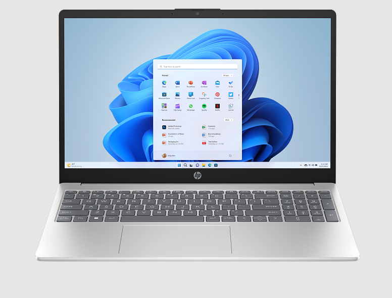 HP 15-fd0600TU (i3-1315U, 8GB, 512GB SSD, FP, Win 11, 15.6&quot;) Silver Color