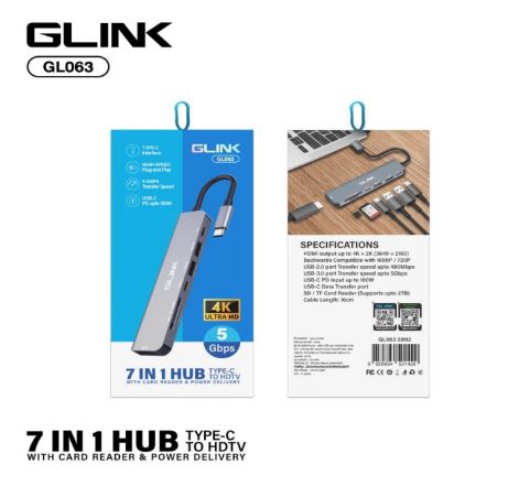 G-Link GL-063 Type-C to 7 in 1