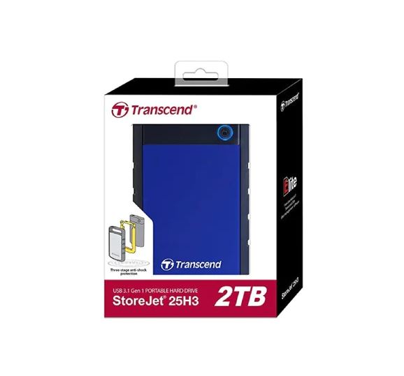 Transcend Slim StoreJet 2.5" H3P 2TB External HDD