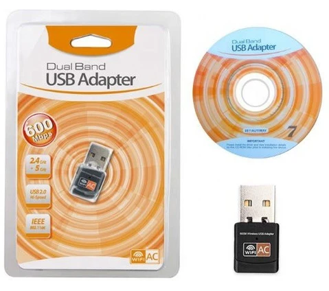 USB Wifi Adapter 600 Mbps (Without Antenna)