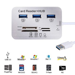 [139030] SY-514 3.0 USB Hub + Cardreader