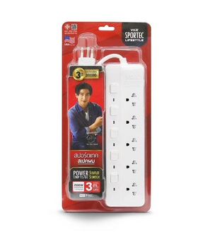 VOX Sportec P550 Power Strip (5 Ports, 3m)