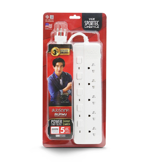 VOX Sportec P550 Power Strip (5 Ports, 5m)