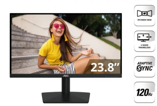 AOC 24" LED Monitor Slim 24B15H3 / 67(HDMI+VGA)