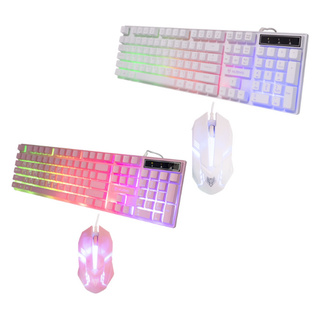 NUBWO SAVITAR NKM 623 Keyboard and Mouse Combo Set (White/Pink)