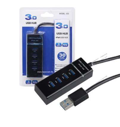 4 Ports 3.0 USB  Hub 303 30cm