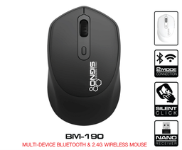 [127239] SIGNO BM-190 Bluetooth &amp; Wireless Mouse