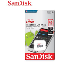 [124025] SANDISK Ultra microSDXC UHS-1 Card 64GB(SDSQUNR-GN3MN)