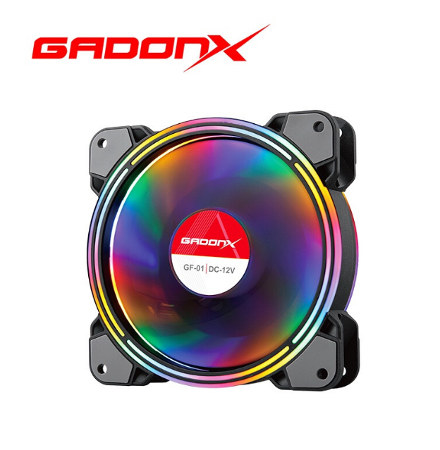 Gadonx Casing Fan GF-01 RGB,1200RPM, 120mmx120mmx25mm