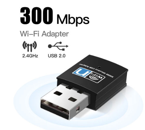 USB Wifi Adapter 300 Mbps (Without Antenna)