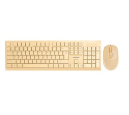 [122829] Nubwo NKM629 Keyboard &amp; Mouse Combo Set (White, Yellow)