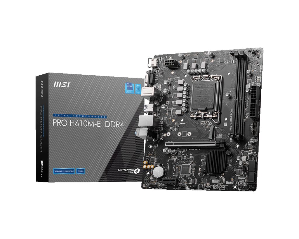 MSI Pro H610M-E DDR4 Motherboard