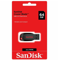 [124095] SANDISK USB 2.0 Flash Drive 64GB (SDCZ50-B35)