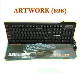 [121176] Artwork KB-898 Wired Keyboard