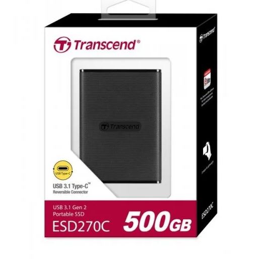 Transcend ESD270C USB 3.1 Type-C 500GB External SSD