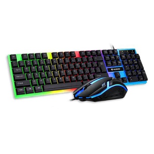 NUBWO NKM-632 USB LED Keyboard & Mouse Combo (ENG/THAI Layout)