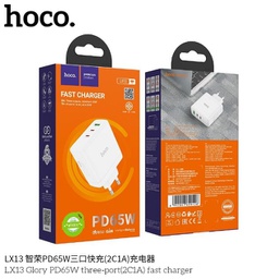 [200247] HOCO LX13 Fast Charger (TypeC 2+USB-A)