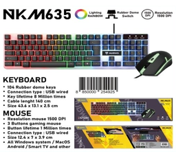 [121218] Nubwo NKM635 Wired Keyboard + Mouse Combo