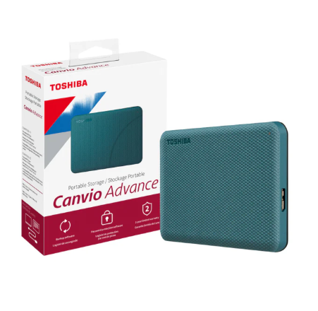 Toshiba Advance External Hard Disk 1TB (Green)