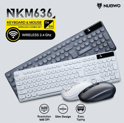 [121223] Nubwo NKM636 Wireless Keyboard and Mouse Combo